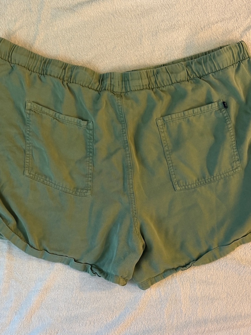 GAP Green Elastic Waist Drawstring Athletic Shorts - Picture 3 of 6